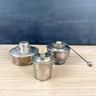 3 fondue or chafing dish burners - mixed styles - vintage - NextStage Vintage