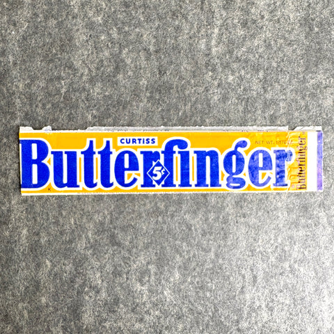 1960s Curtiss Butterfinger wrapper