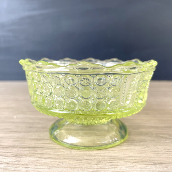 Richards & Hartley Daisy pattern canary yellow berry bowl - 1887 antique - NextStage Vintage