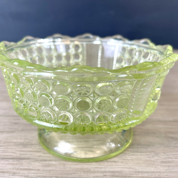 Richards & Hartley Daisy pattern canary yellow berry bowl - 1887 antique - NextStage Vintage