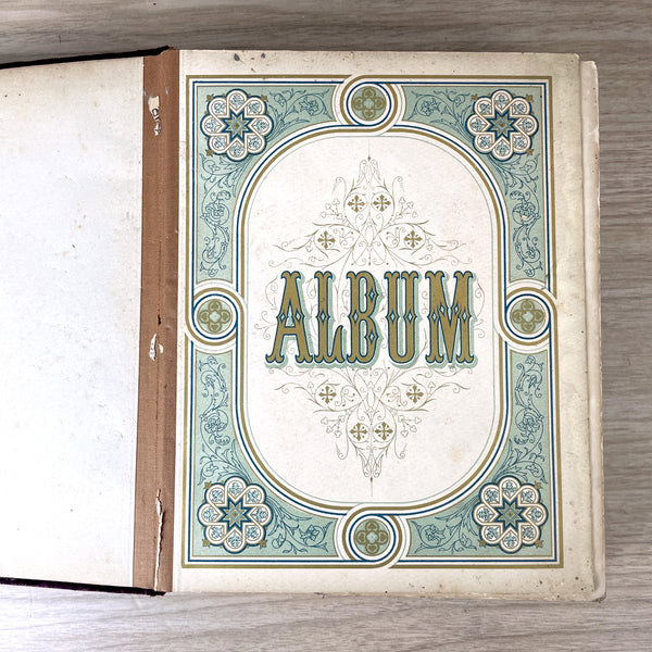 Cabinet card album with 30 antique photos - turn of the century - NextStage Vintage