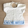 Vintage terry baby bib with poodle and pockets - Call Me Mister - Indanthren Garber Austria - NextStage Vintage