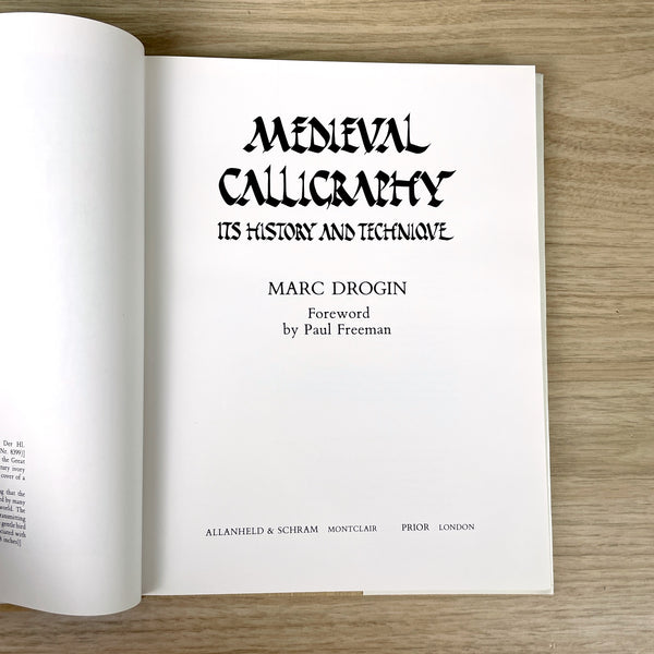 Medieval Calligraphy - Marc Drogin - 1980 hardcover - NextStage Vintage
