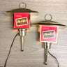 Vintage 1970s Carling Black Label beer wall lights – pair - works - retro bar decor - NextStage Vintage