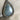 Sterling Silver Gray Chalcedony Dangle Earrings - Teardrop with Pavé Halo - NextStage Vintage