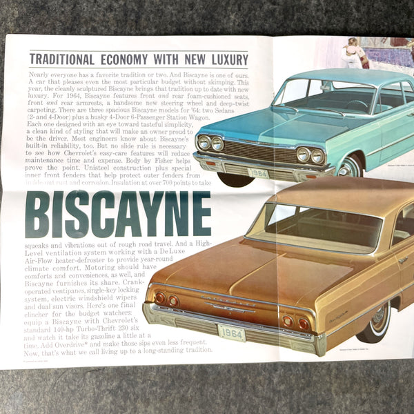 1964 Chevrolet promotional magazine - GM car brochure - NextStage Vintage