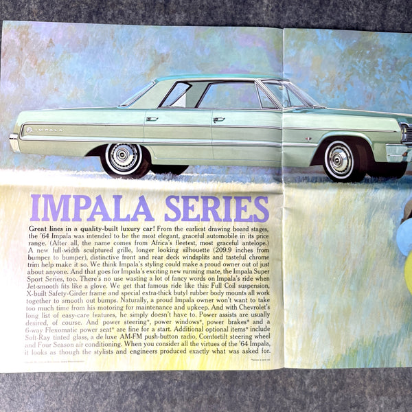 1964 Chevrolet promotional magazine - GM car brochure - NextStage Vintage