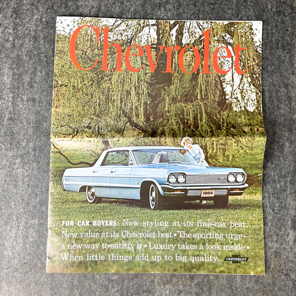 1964 Chevrolet promotional magazine - GM car brochure - NextStage Vintage