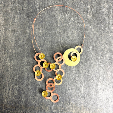 Chick Boss modernist wearable sculpture statement necklace - fair trade jewelry - NextStage Vintage