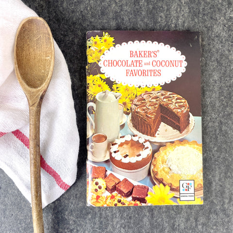 Baker's Chocolate and Coconut Favorites - 1977 cookbooklet - General Foods - NextStage Vintage