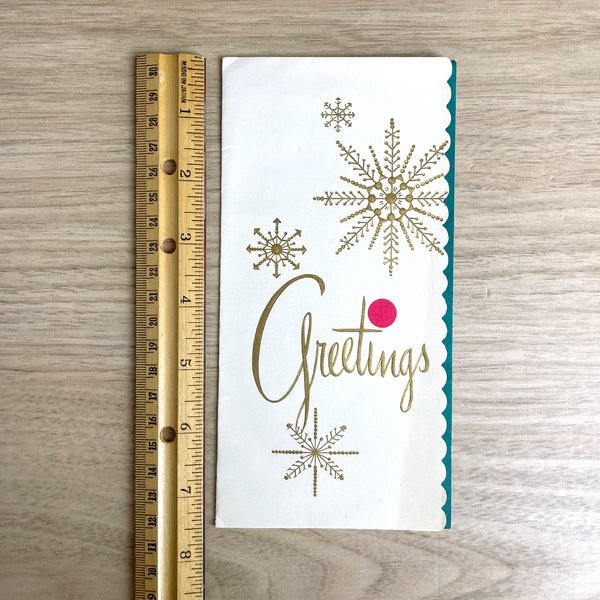 Vintage Christmas cards - set of 7 - 1950s and 1960s