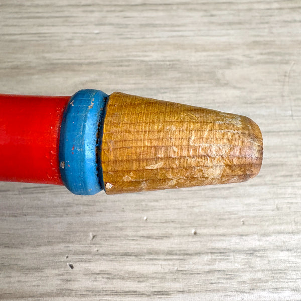 Wooden clarinet toy - Made in US Zone Germany - vintage 1940s toy