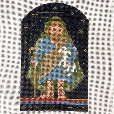 Kelly Clark nativity shepherd 208 NT needlepoint canvas - NextStage Vintage