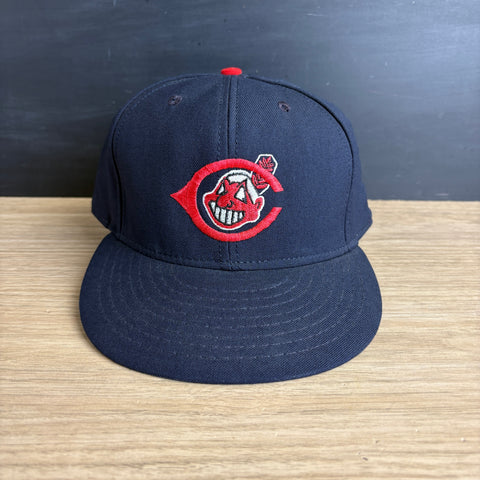 Cleveland Indians American Needle twill fitted cap - size 7 1/2