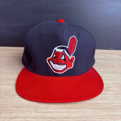 Cleveland Indians Twins 100% wool fitted MLB cap - size 7 1/4