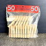 45 vintage 2 3/4" spring clothes pins - original package - Merry Maid - NextStage Vintage