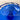 Encased cobalt blue and clear blown glass dish -  vintage art glass - NextStage Vintage