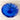 Encased cobalt blue and clear blown glass dish -  vintage art glass - NextStage Vintage