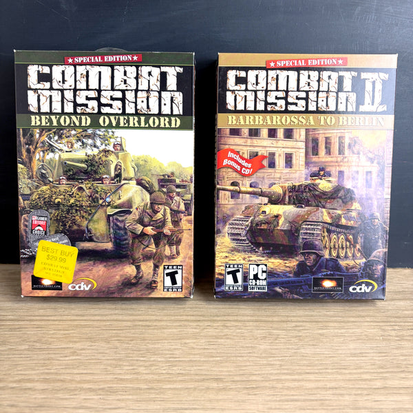 WWII PC games - Special Edition Combat Mission and Combat Mission II  - XP/98/Me/2000 install