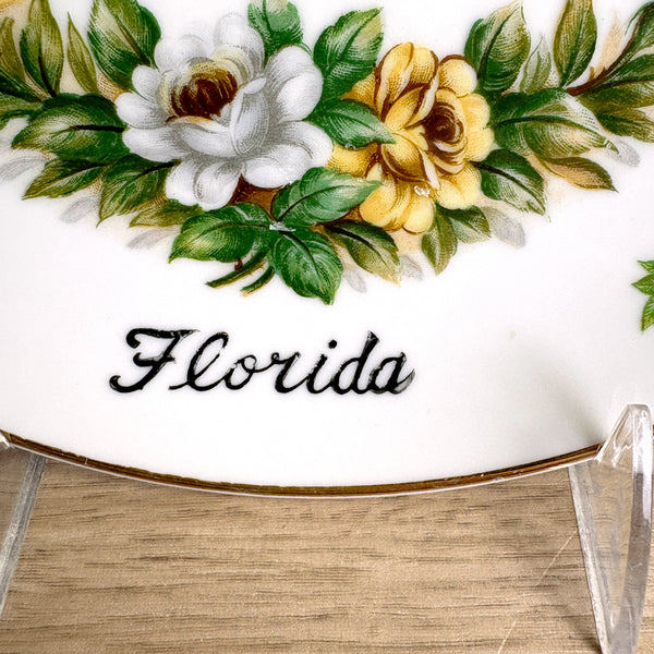 Our House Doesn't Always Look Like This kitsch plate - 1950s vintage Florida souvenir