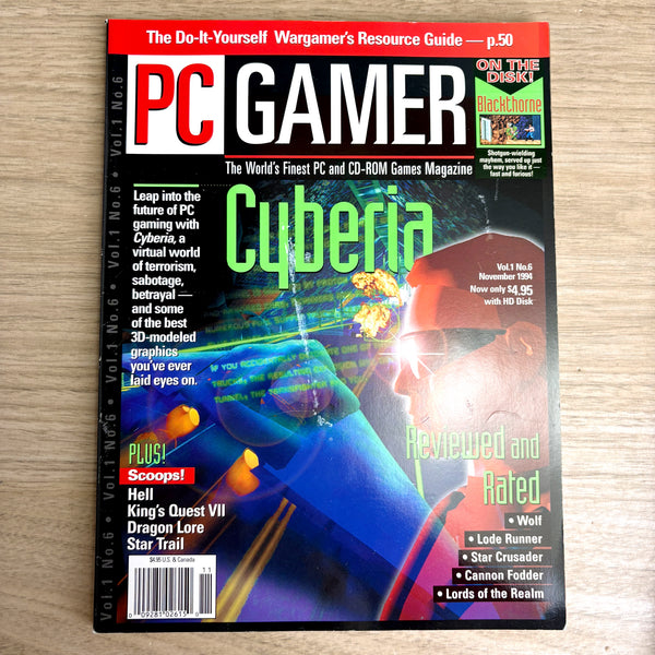 PC Gamer magazine lot of 5 - Vol. 1 (1994, No CDs) – Premier Issue