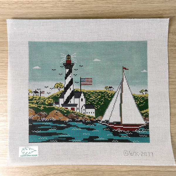 Cooper Oaks Design Coastal Breeze needlepoint canvas #WK-2037 - NextStage Vintage