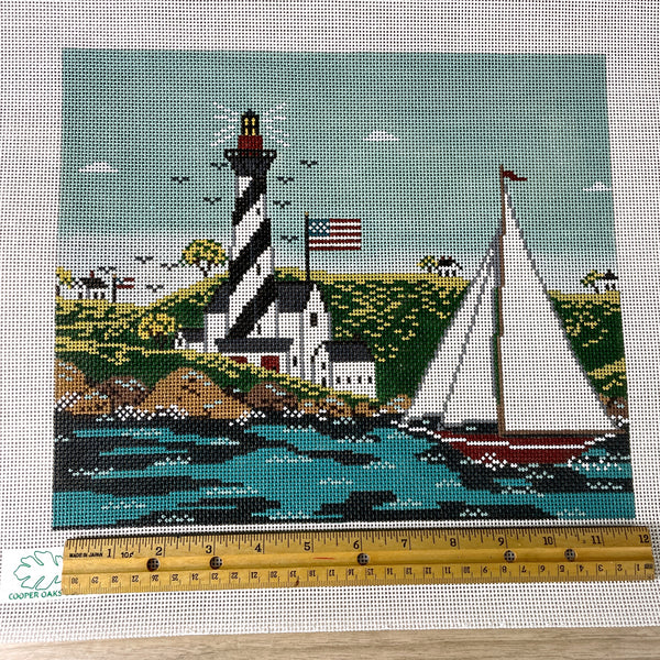 Cooper Oaks Design Coastal Breeze needlepoint canvas #WK-2037 - NextStage Vintage