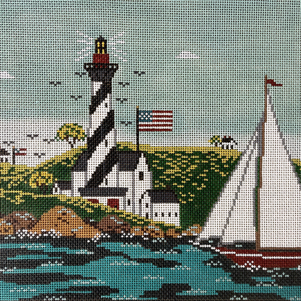 Cooper Oaks Design Coastal Breeze needlepoint canvas #WK-2037 - NextStage Vintage