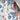 Vintage mid-century handmade half apron – floral toweling fabric, pleated, red selvedge trim - NextStage Vintage