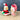 Kurt Adler Corn Husk Mouse Christmas ornaments - set of 2 - 1980s vintage - NextStage Vintage