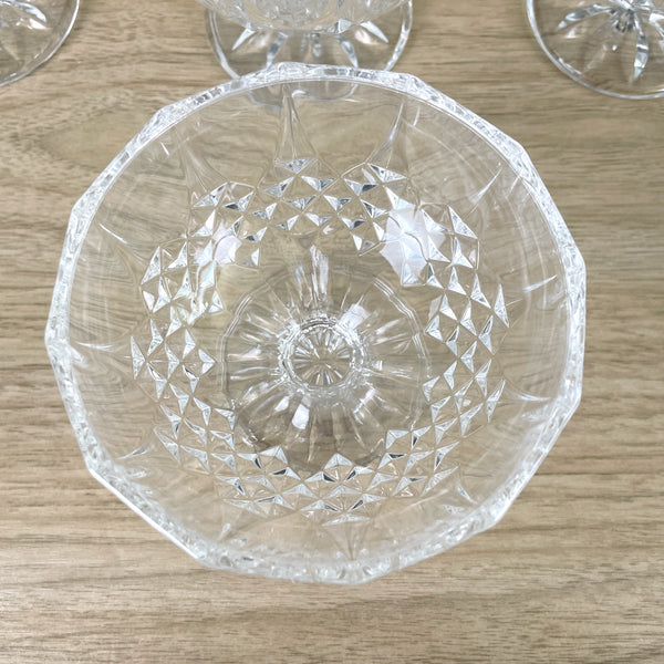 Cristal d'Arques-Durand Longchamps fruit dessert bowls - set of 7 - NextStage Vintage