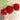 Bouquet of crochet carnations on floral picks - vintage handmade decor - NextStage Vintage