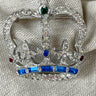 Keyes rhinestone crown brooch - 1960s vintage - NextStage Vintage