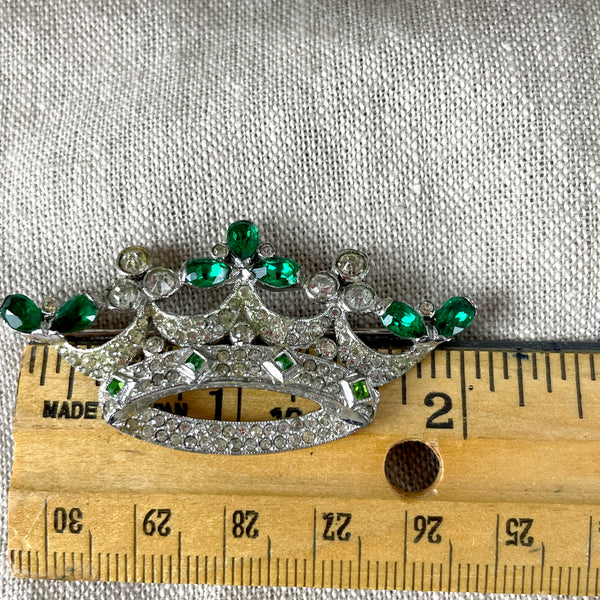 KTF Trifari crown brooch - 1920s - 30s vintage