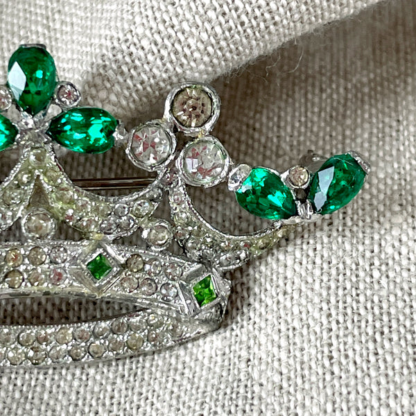 KTF Trifari crown brooch - 1920s - 30s vintage