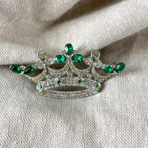 KTF Trifari crown brooch - 1920s - 30s vintage