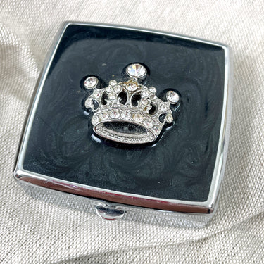 Rhinestone crown pill boxes and bookmark lot - NextStage Vintage