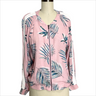 BB Dakota palm print baseball jacket - size L - NextStage Vintage