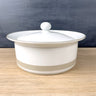 Dansk Allegro Taupe 9.5" covered vegetable dish - 1980s vintage - NextStage Vintage