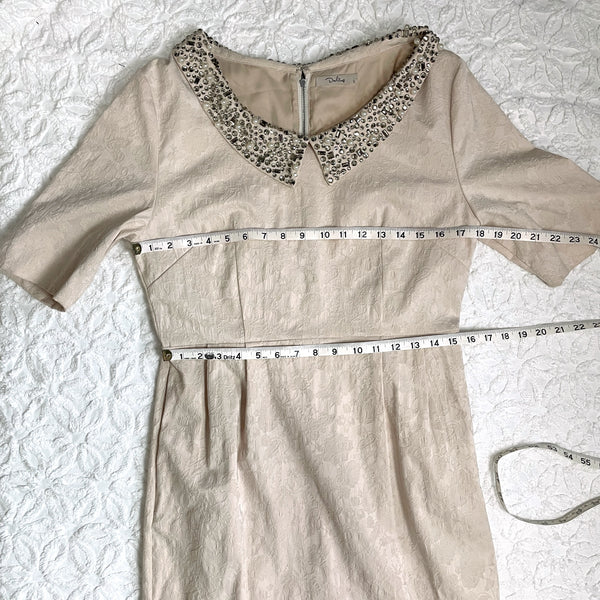 Retro dress with jeweled collar by Darling - size L - NextStage Vintage
