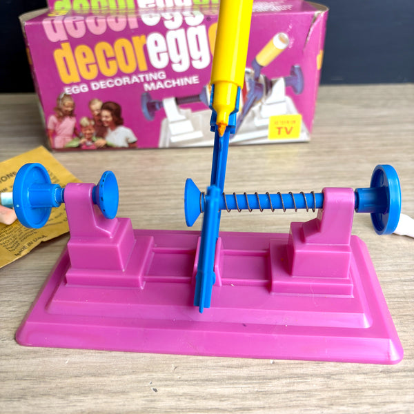 Decoregger Easter egg decorating machine - vintage 1975 holiday