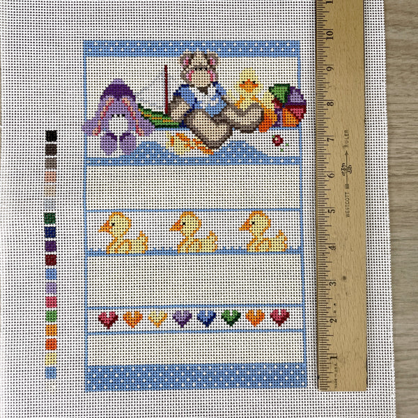 Needledeeva Birth Sampler needlepoint canvas #1101-13 - NextStage Vintage