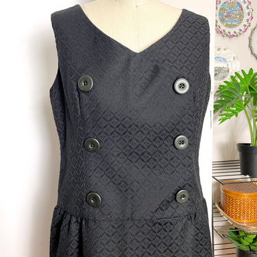 1960s sleeveless black dress - new with tags - NextStage Vintage