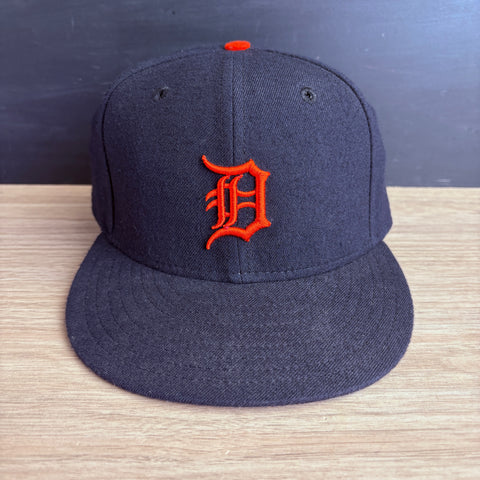 Detroit Tigers New Era Diamond Collection late 1990s wool fitted cap - size 7 5/8