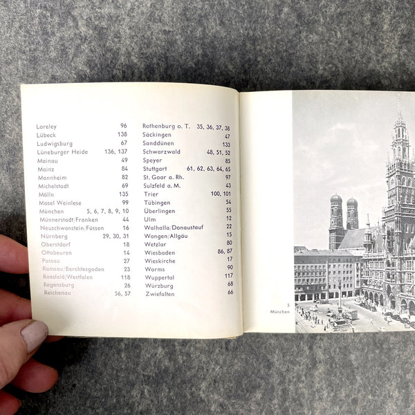Deutschland Allemagne Germany photo travel book - 1957 hardcover - NextStage Vintage