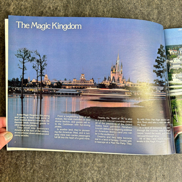 1990s Pictorial Souvenir of Walt Disney World - vintage Disney ephemera