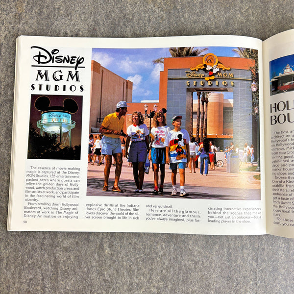 1990s Pictorial Souvenir of Walt Disney World - vintage Disney ephemera
