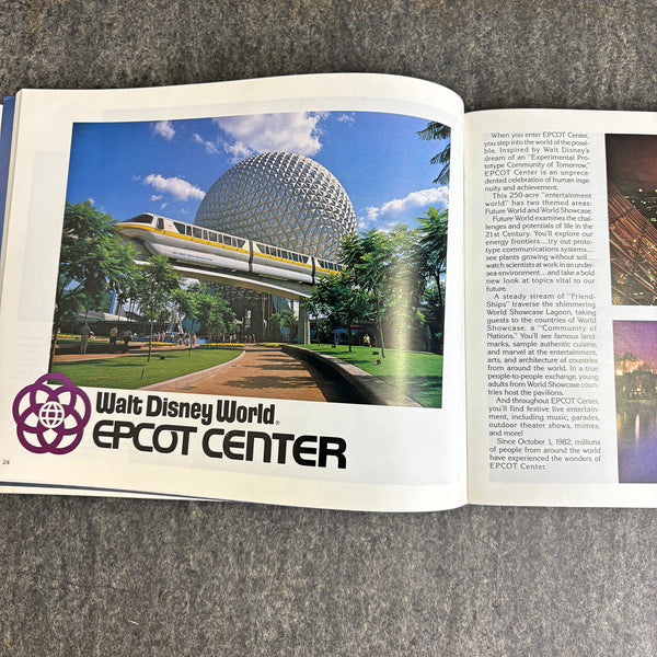 1990s Pictorial Souvenir of Walt Disney World - vintage Disney ephemera