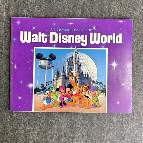 1990s Pictorial Souvenir of Walt Disney World - vintage Disney ephemera