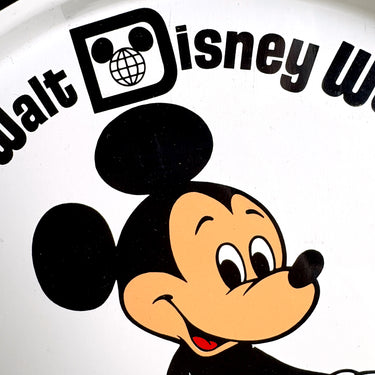 Walt Disney World Mickey Mouse souvenir metal tray - 1970s - 1990s vintage Florida travel - NextStage Vintage
